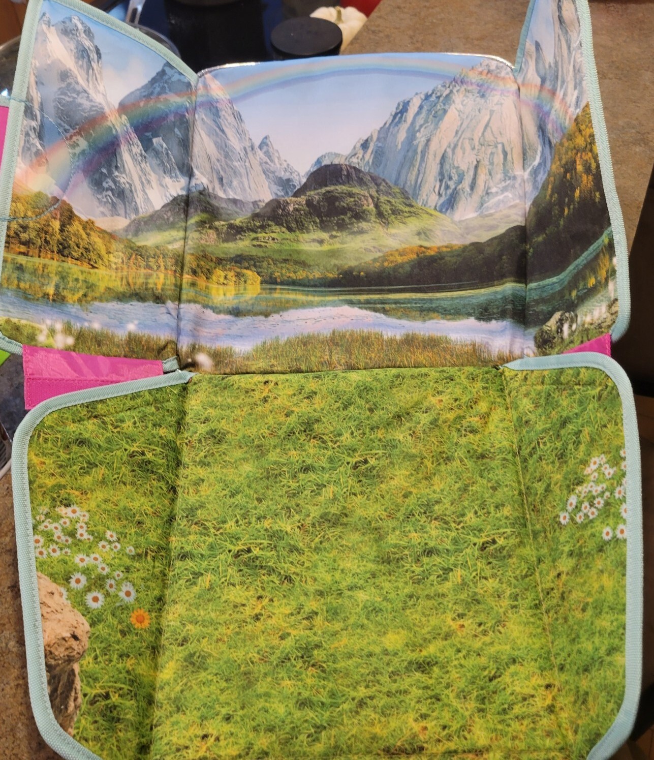 Lakeshore Fantasy Adventure Backpack Fold Out Scene Unicorns Playset