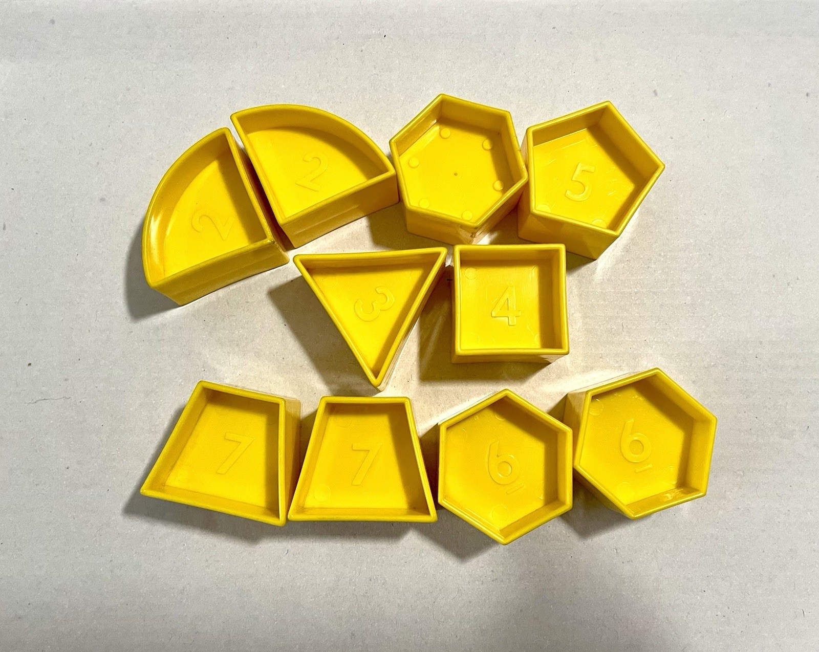 Vintage Blue Red Tupperware Shape O Ball Numbers Sorter Tupperkids Kid Toy