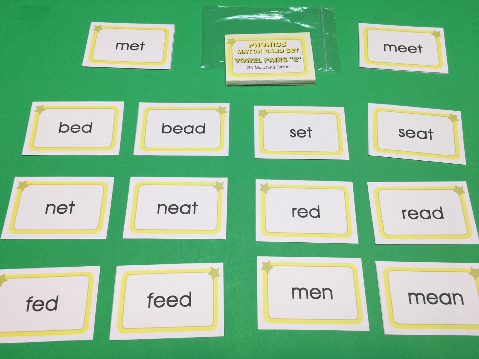Reading – Vowel Pairs – AEIOU – Learning Flash Cards For Kids – Educational
