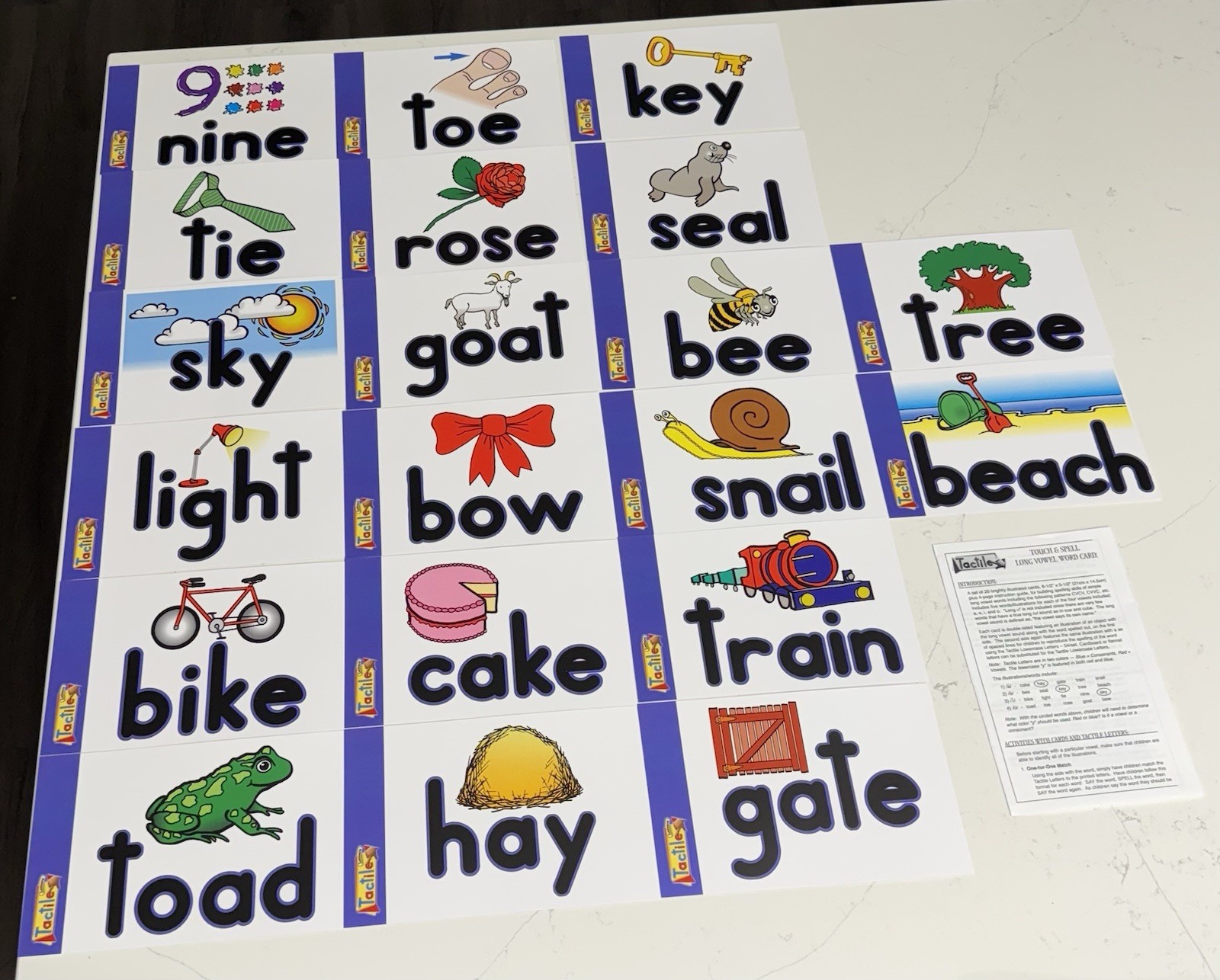Touch And Spell Long Vowel Word Cards