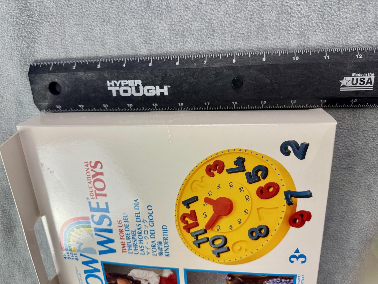 vintage amway grow wise NIB play clock toy learning numbers teaching time