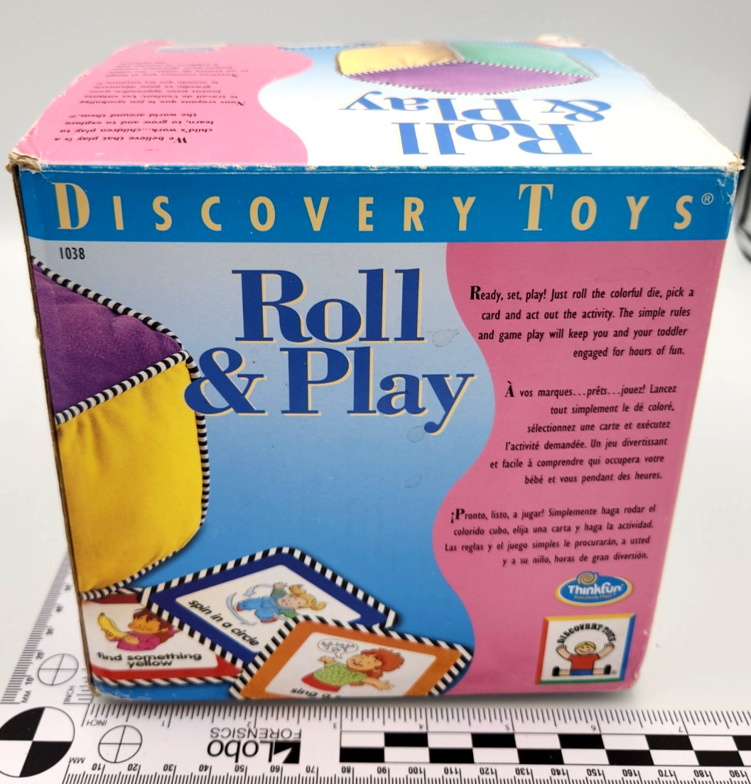 Discovery Toys Roll and Play Activity Cube w/48 Cards 1038 Educational Complete