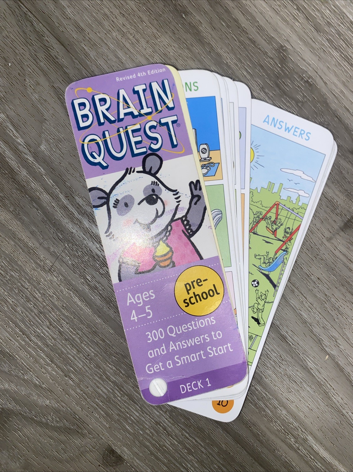 Brain Quest For Pre-Schoolers (Ages 4-5) 300 Q&A Educational Cards