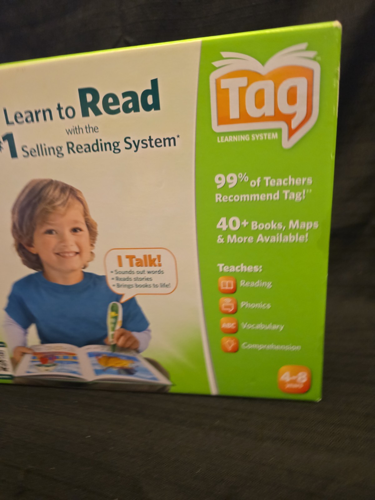LeapFrog Tag Reading System Green Stylus Bundle Set Book & Reader