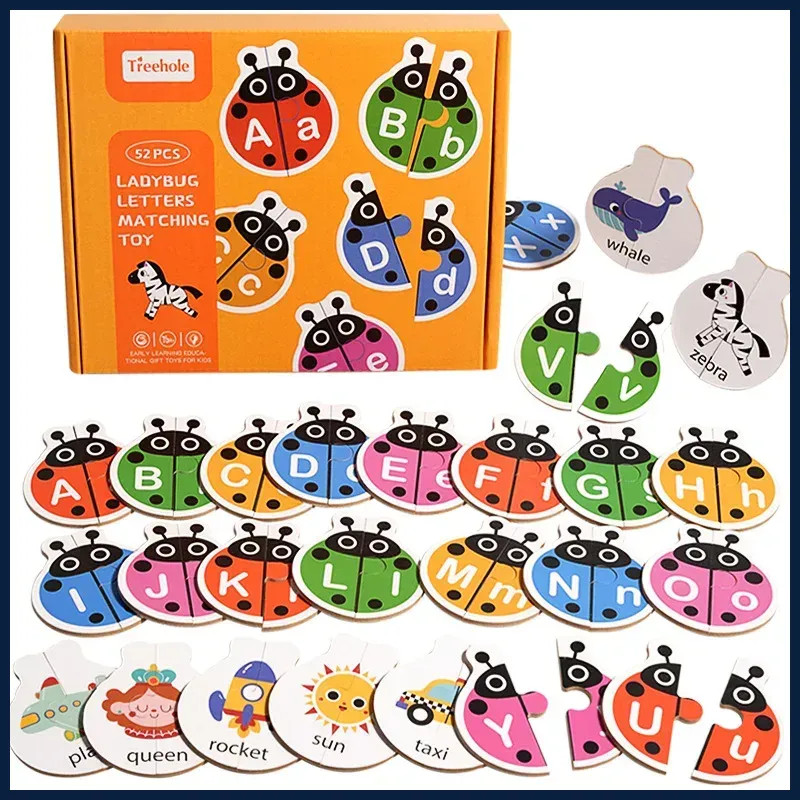 Letter Cognition Word Spelling Matching Card Letters Cartoon Education Teaching