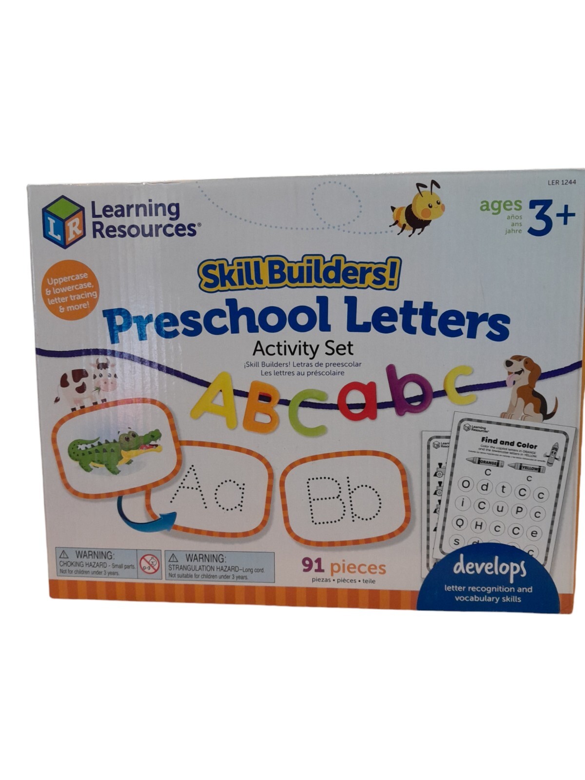 Learning Resources Skill Builders! Preschool Letters Multicolor (LER1244)