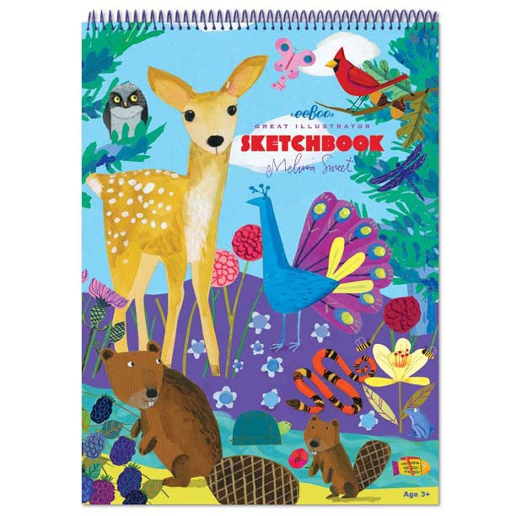 eeBoo: Drawing Notebook 60 Pages Spiral-Bound Sketchbook