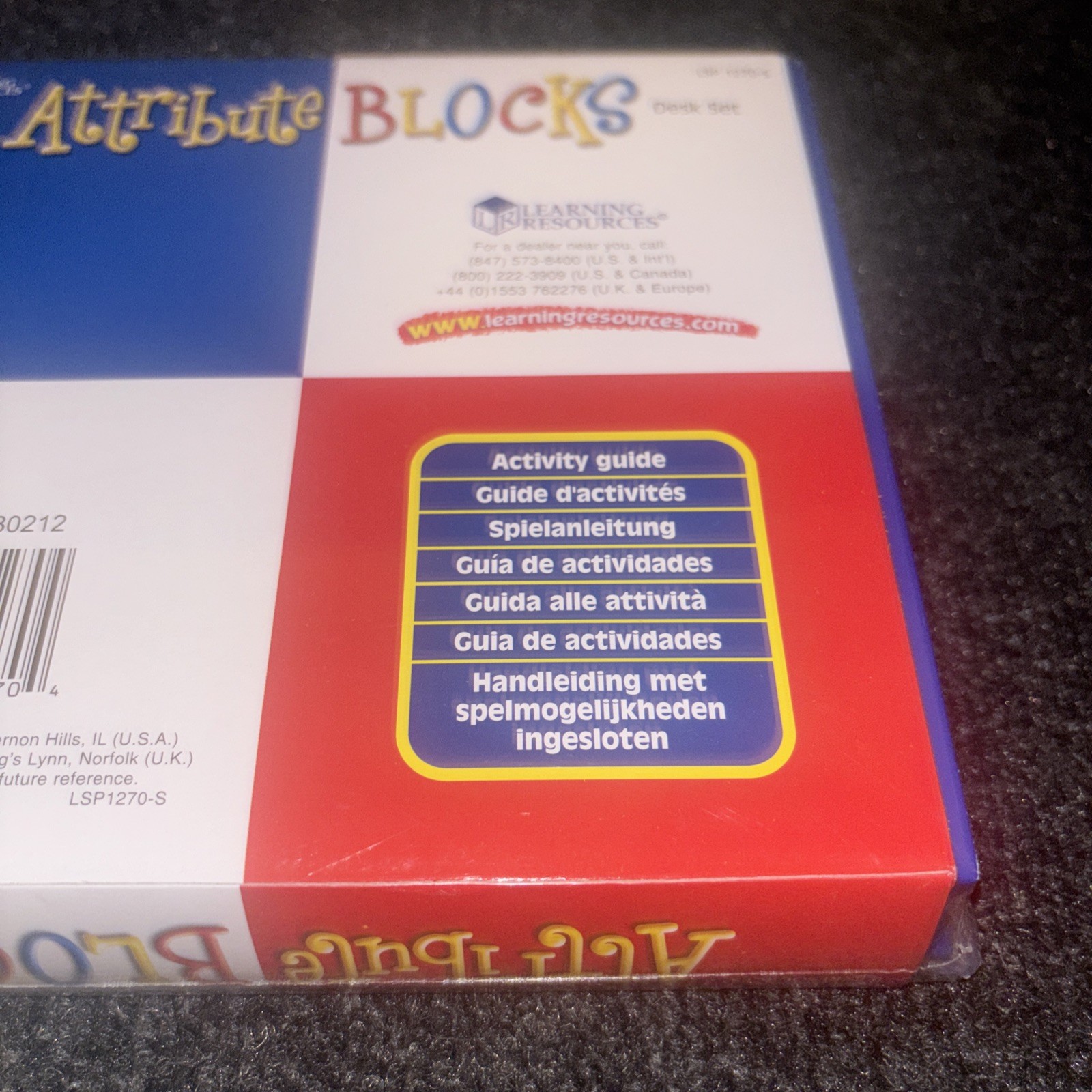 Learning Resources LER 12700 Attribute Blocks Desk 60 Piece Set