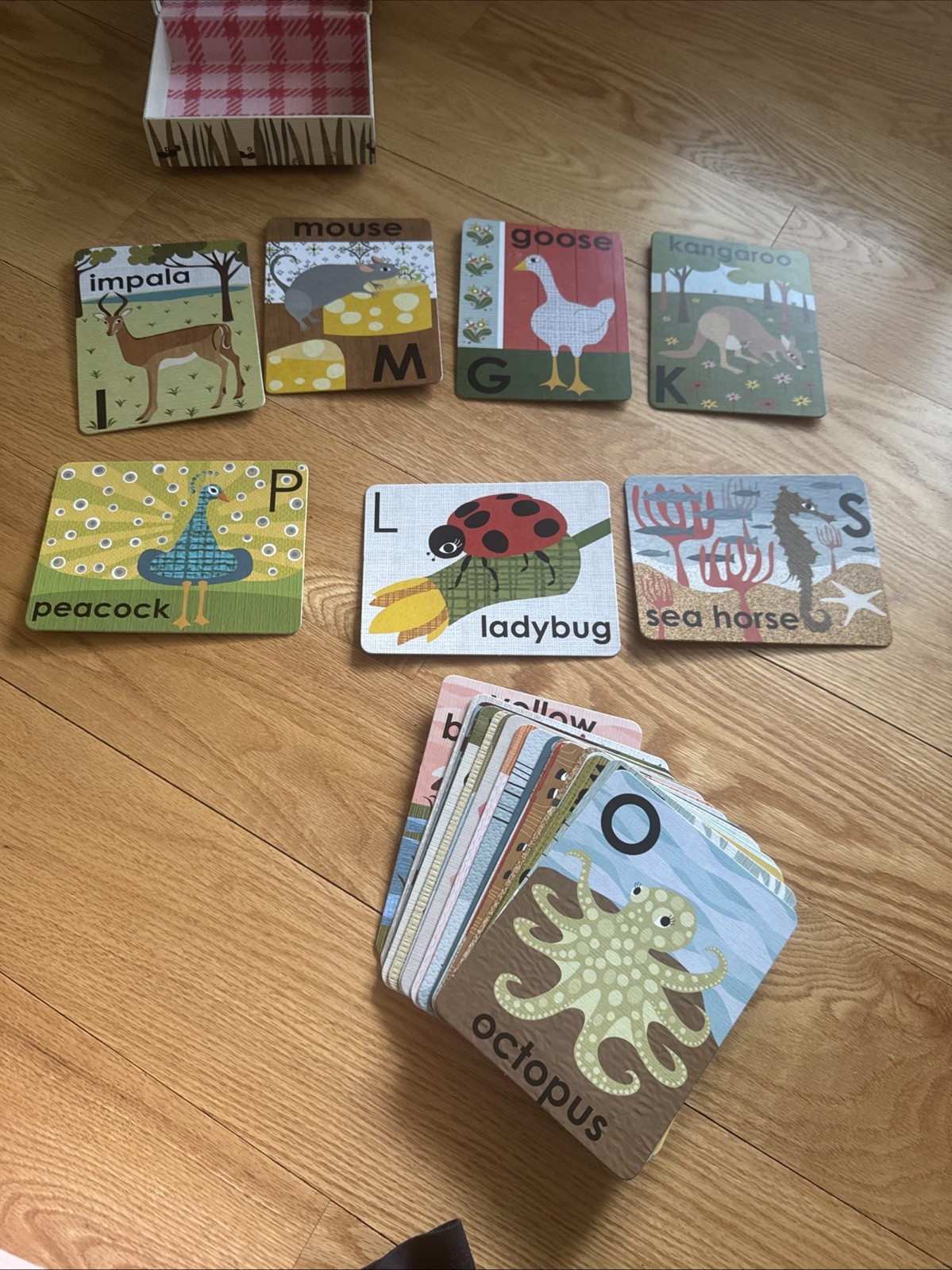 Alphabet Animals Flash Cards – Lisa Dejohn – Sturdy Board Print -Chronicle Books