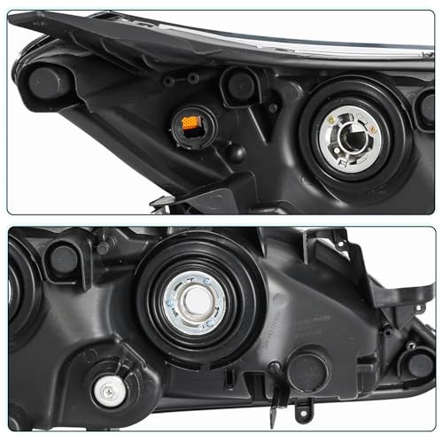 13-15 Toyota Avalon Halogen Headlights Pair OE-Style Black Right & Left