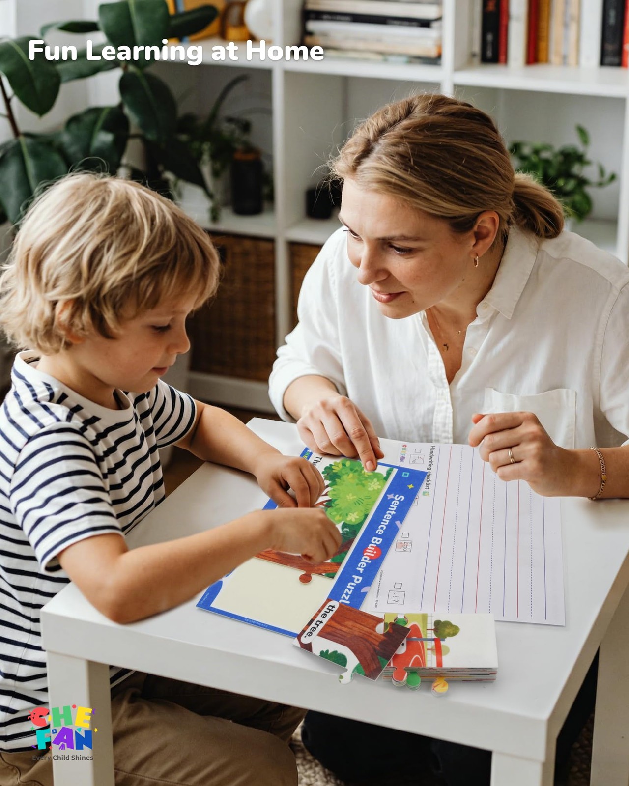 Sentence Building Puzzle for Kids, Reading & Writing Learning Game with Sight…