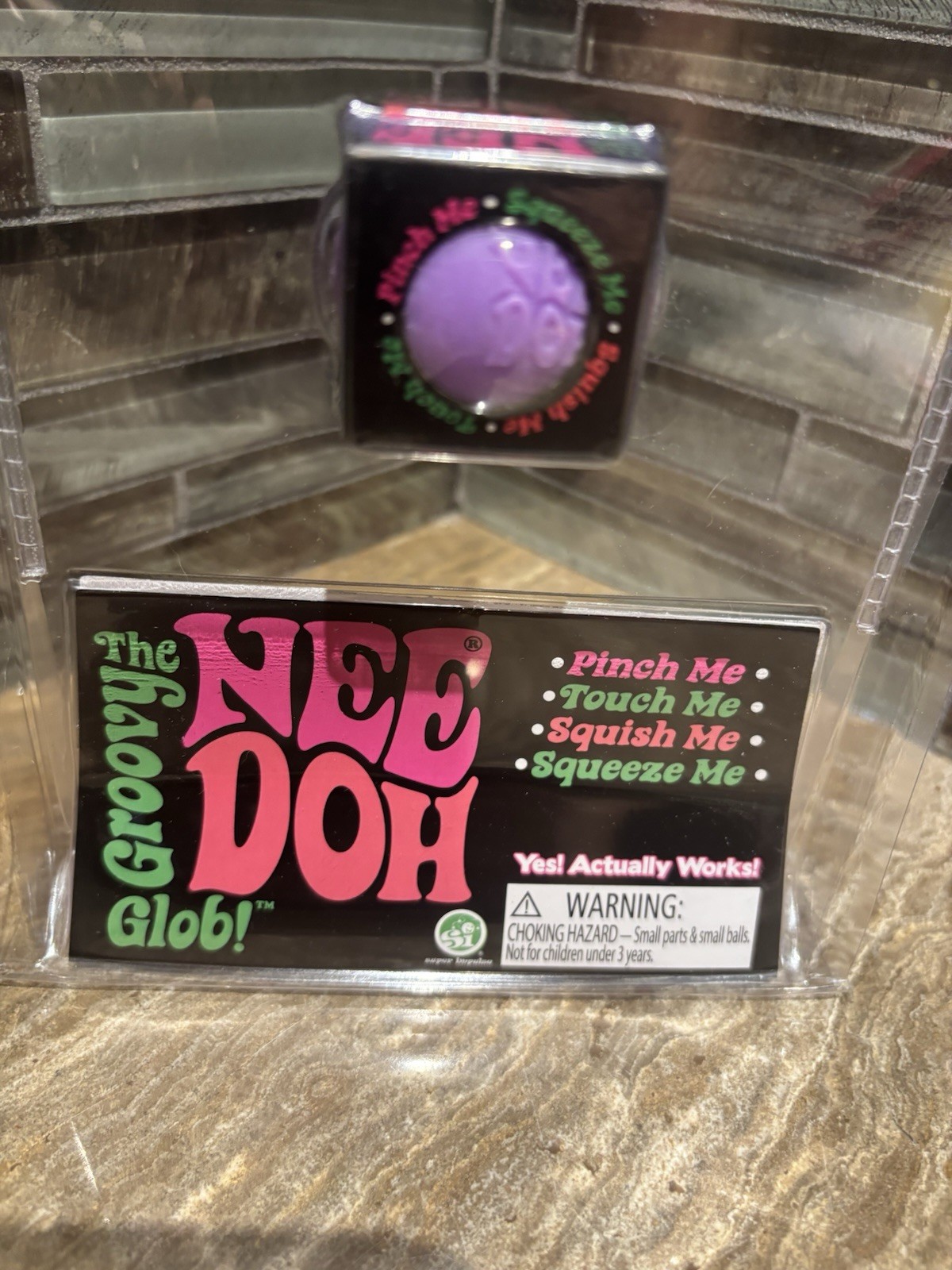 World’s Smallest Nee Doh -NEW IN BOX- Purple