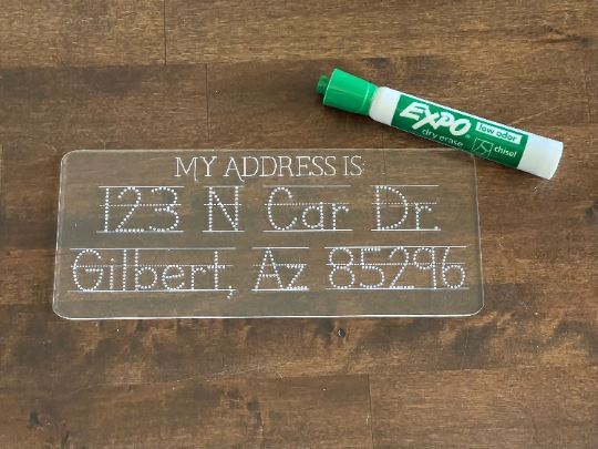 Home Address Trace Board For Kid’s – Educational – School Age – Preschool – Lear