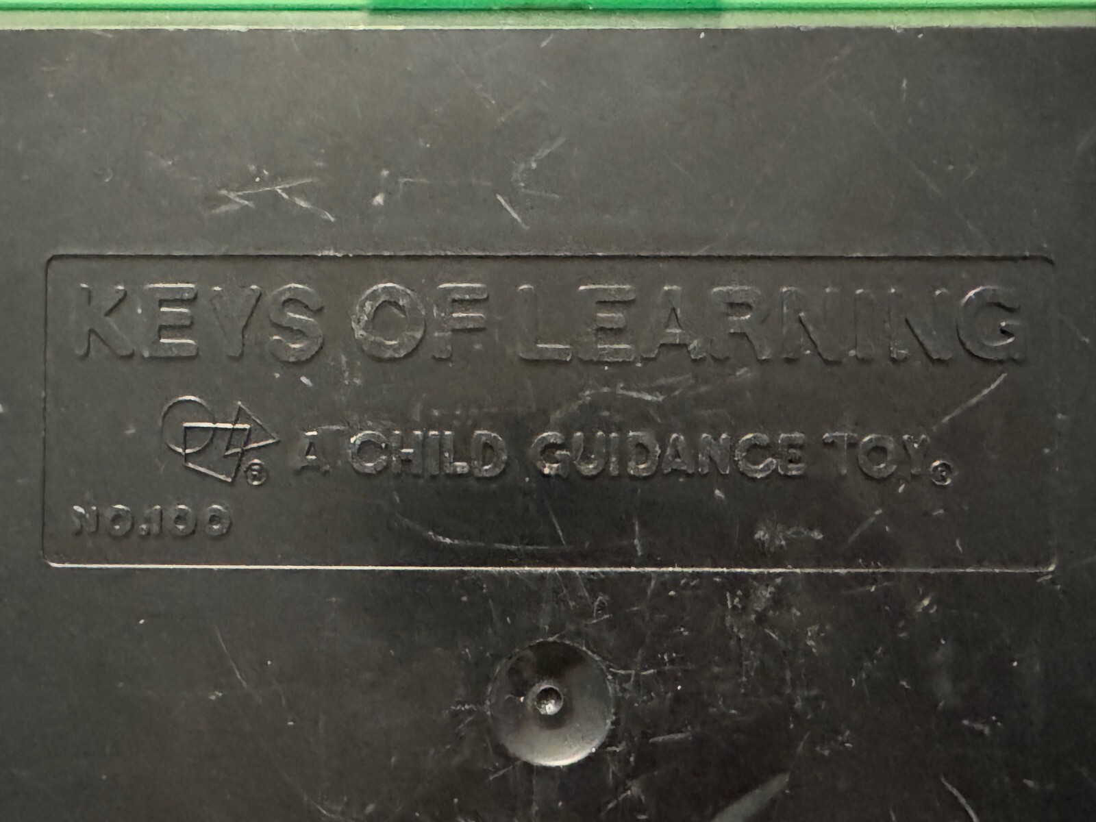 KEYS OF LEARNING LOCK CHILD GUIDANCE TOY NO 100 VTG EDUCATIONAL DEXTERITY PUZZLE