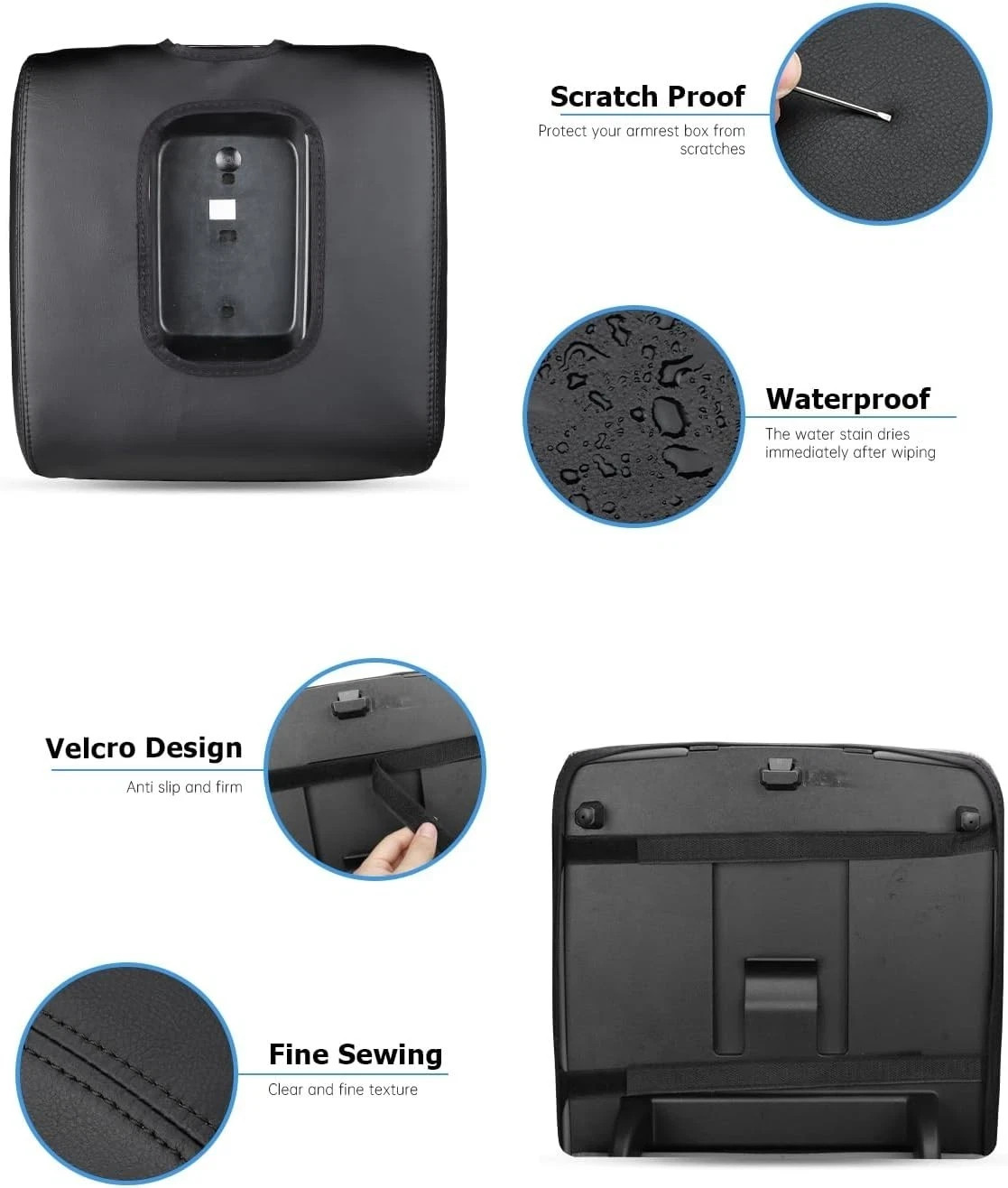 INTGET Center Console Armrest Cover for Chevy Silverado & GMC Sierra Accessories