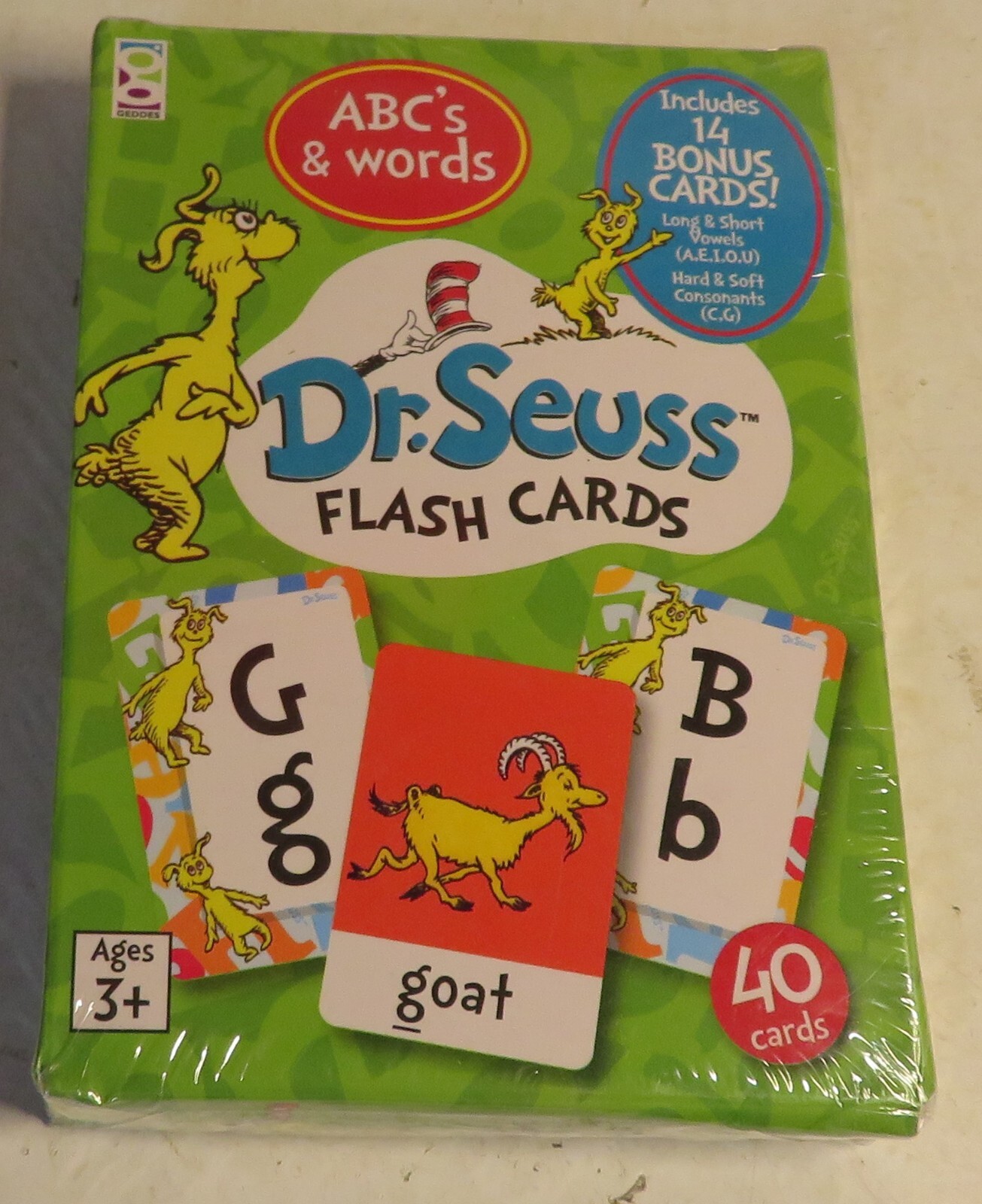 DR SEUSS FLASH CARDS ABC’s and Words 40 Card Bonus Set New Learning Educational