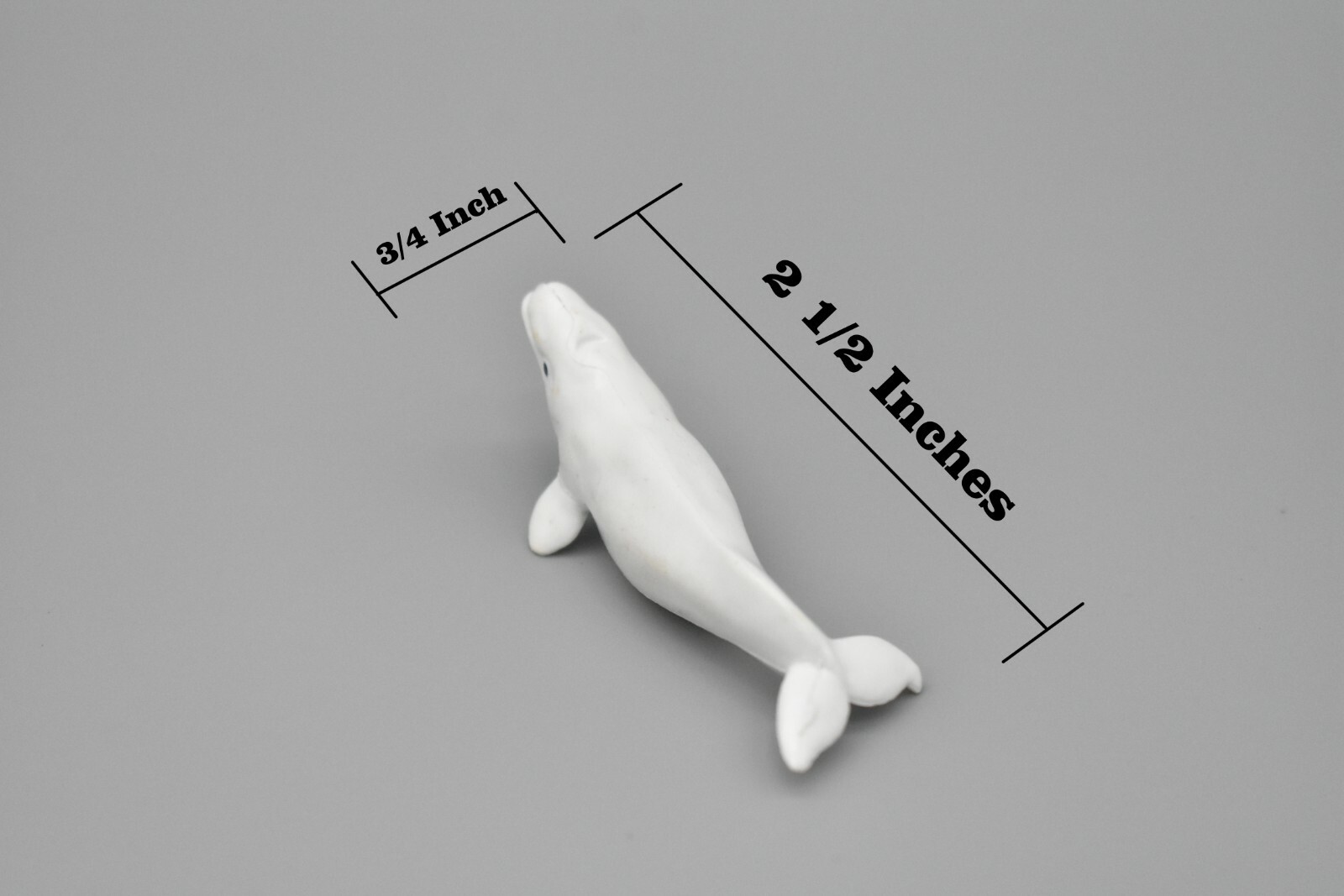 Beluga Whale, Very Nice Plastic Replica 2 1/2 inches long – F3504 B67