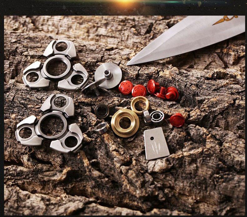 Steel Alloy Fidget Hand Spinner Finger Gyro Toys EDC Focus Stress Reliever