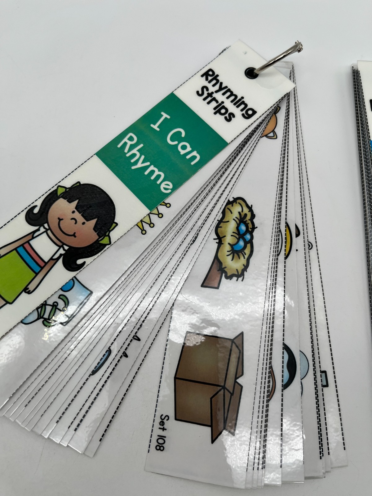 Rhyming Strips I Can Rhyme Literacy Center Task Cards 4 Sets Classroom