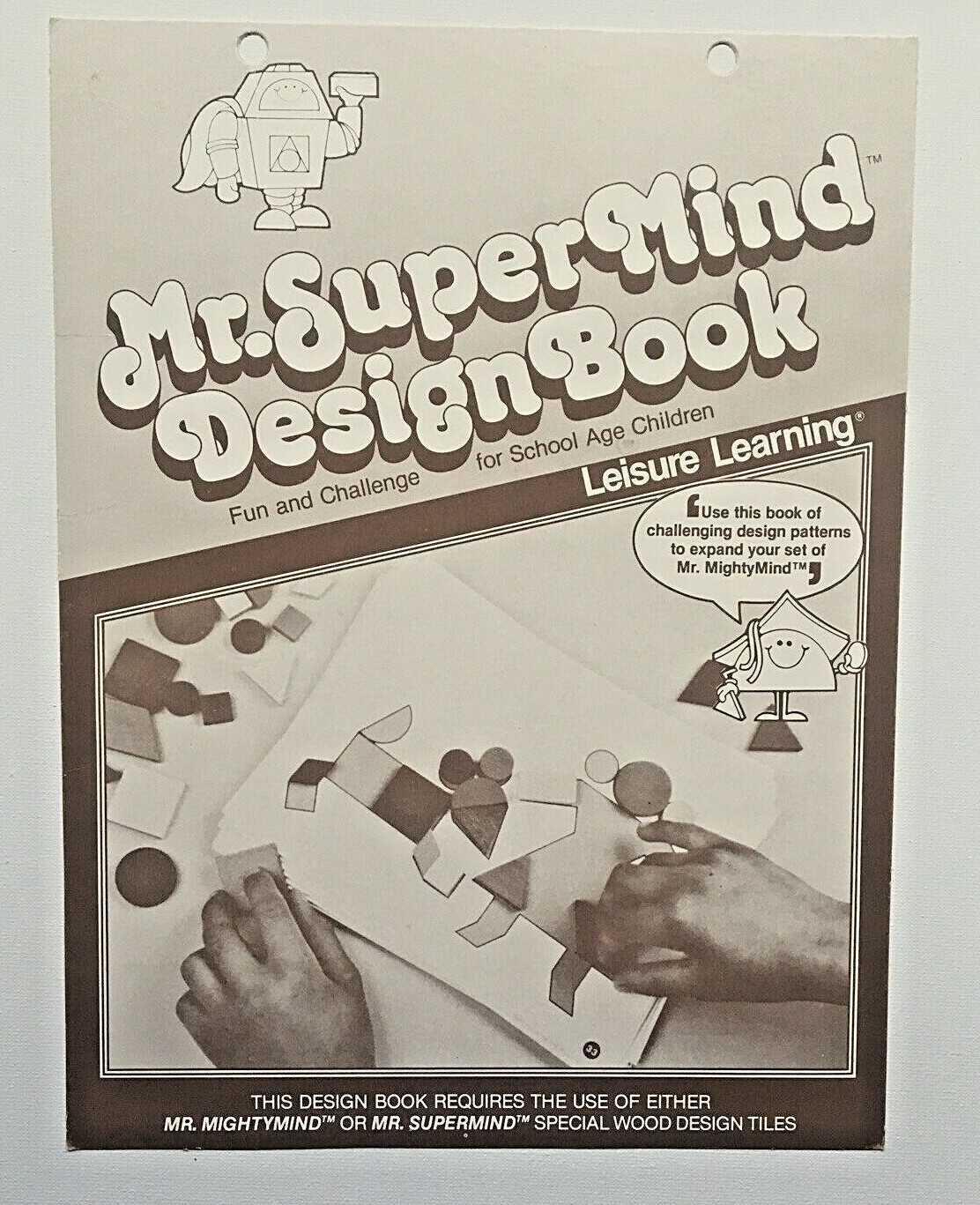 Mr. Super Mind 1981 Leisure Learning Game School Activity Complete Set Puzzle