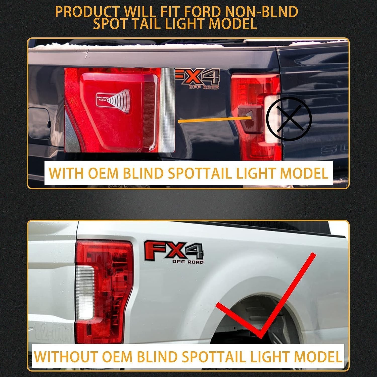 Left Driver Side Rear Tail Light Assembly Compatible With 2020-2022 Ford F250…