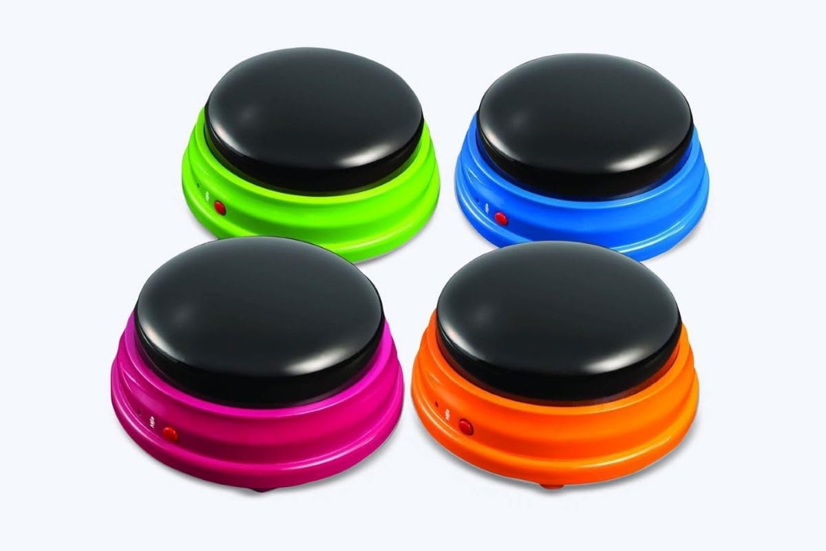 Recordable Talking Buttons Language Learning Starter Set for Kids Teaching Tools