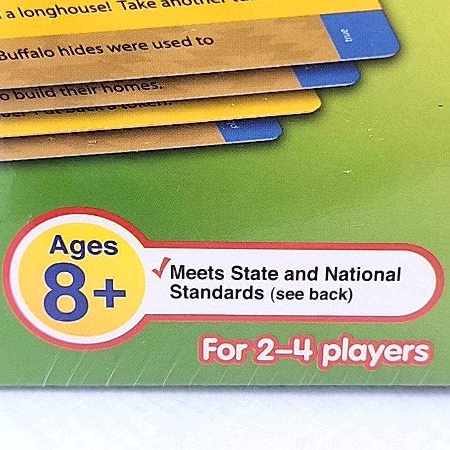 Lakeshore Grab & Play Game NATIVE AMERICANS Educational Game Ages 8+ Homeschool