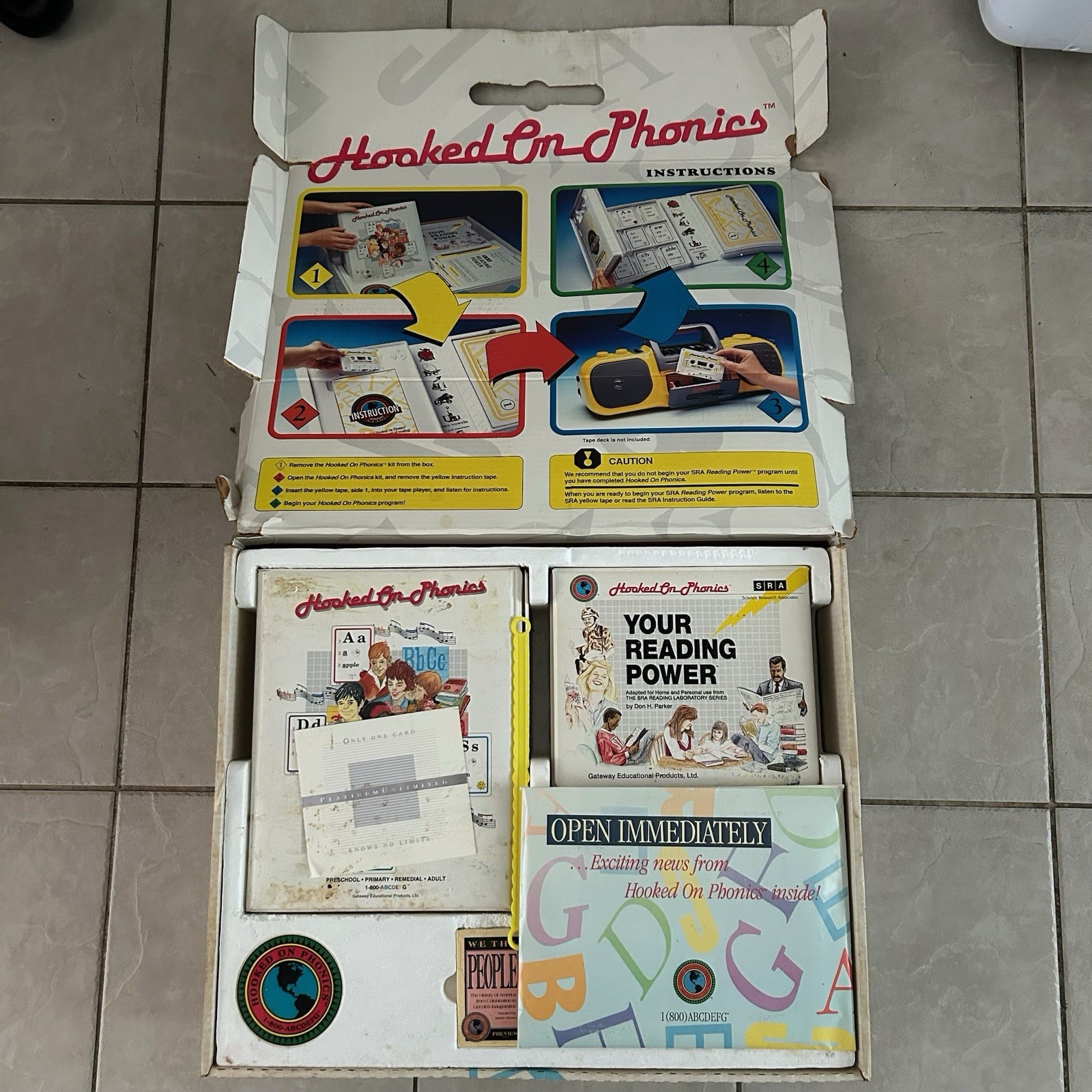 Vintage 1992 Hooked on Phonics SRA Reading Power Classic Complete Set New Sealed