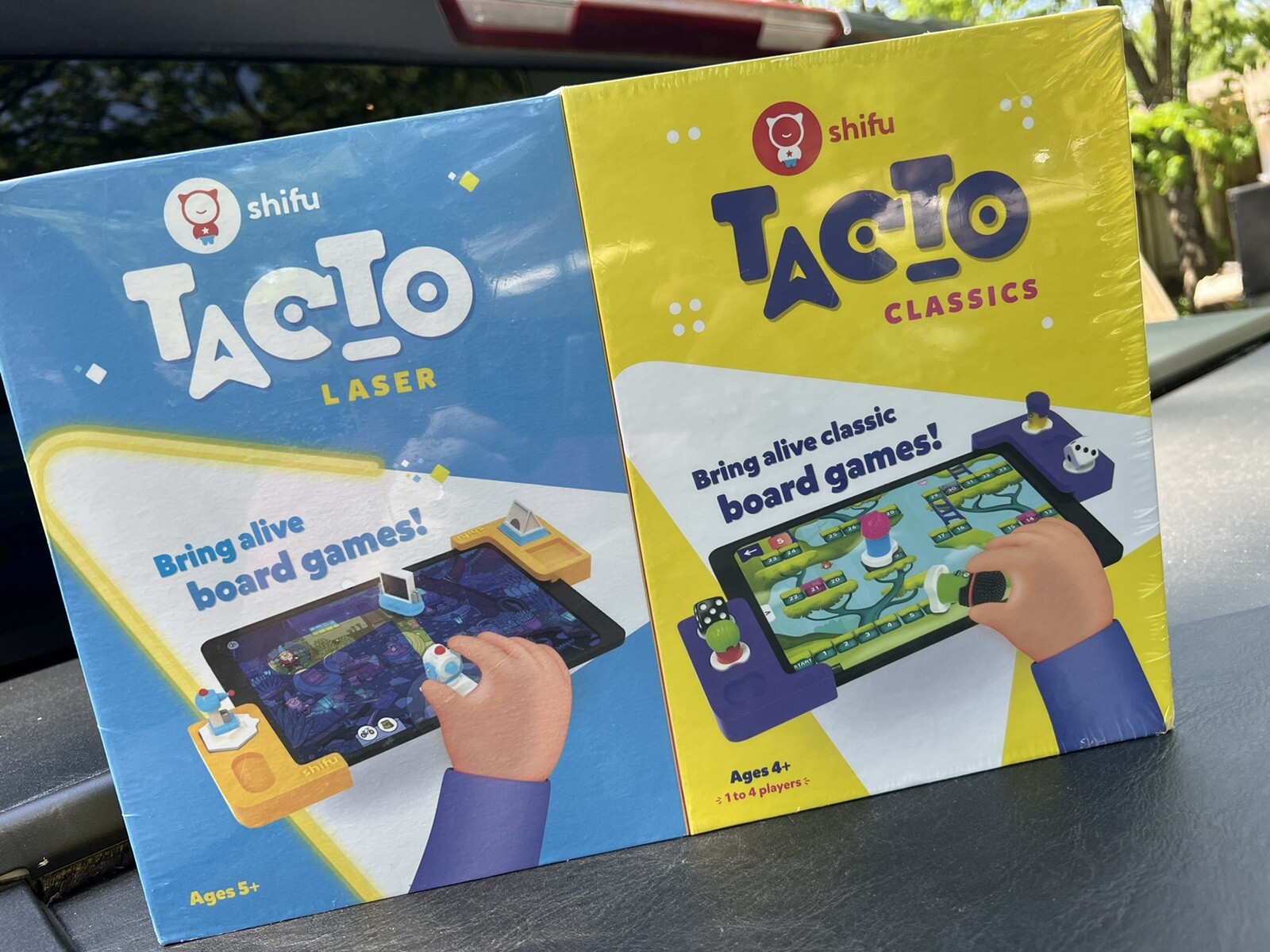 Shifu TacTo 2-in-1 combo Laser+Classics Board Games – Tablet Not Included Sealed