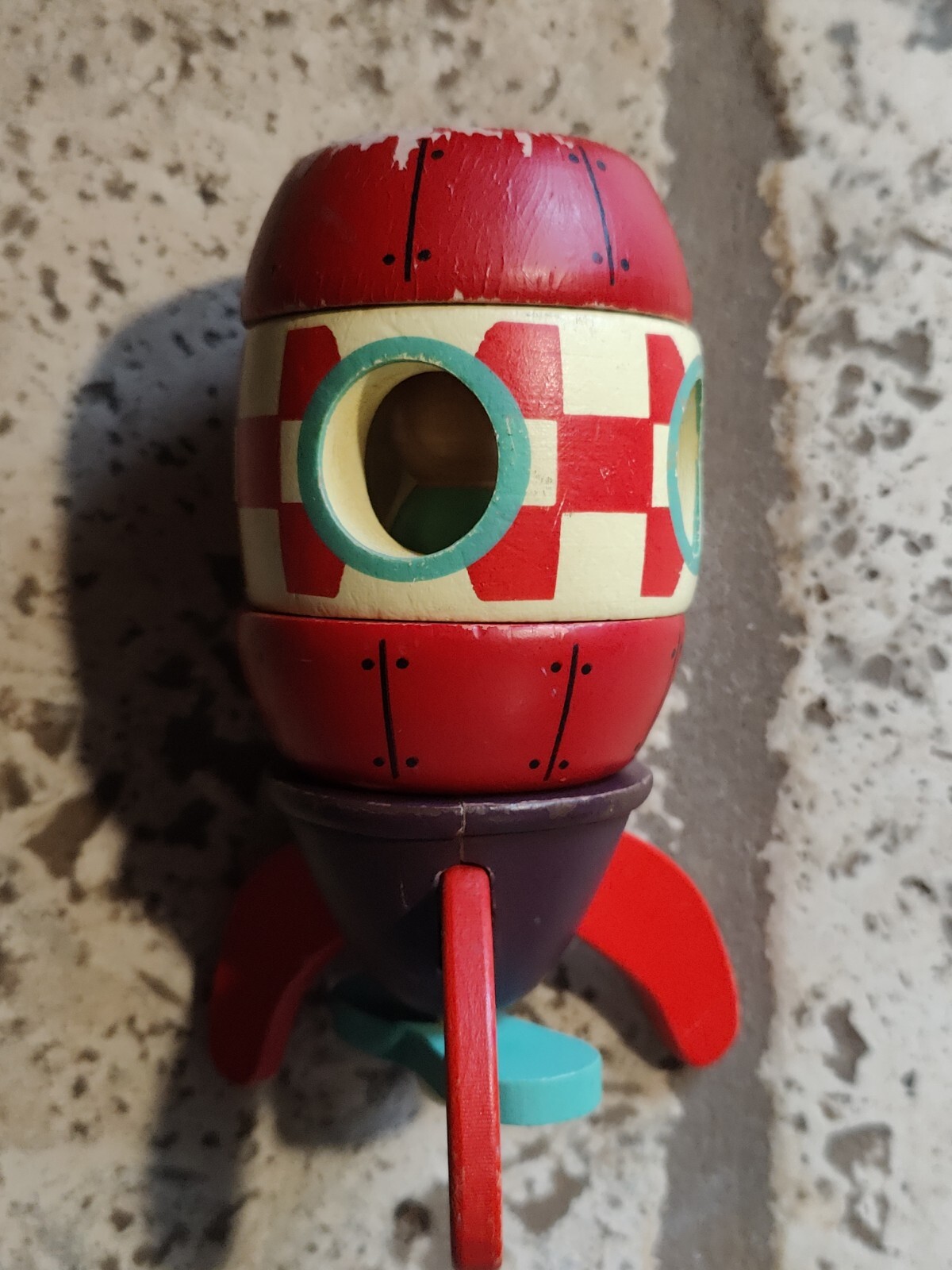 JANOD FRANCE CHILDRENS WOODEN MAGNETIC ROCKET SHIP Replacement Parts