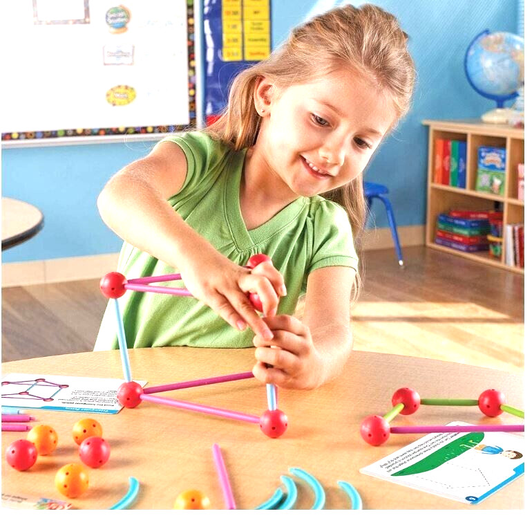 Learning Resources Stem Explorers Geomakers 58 Pcs Kids 5+ Toy 3D Building 9293