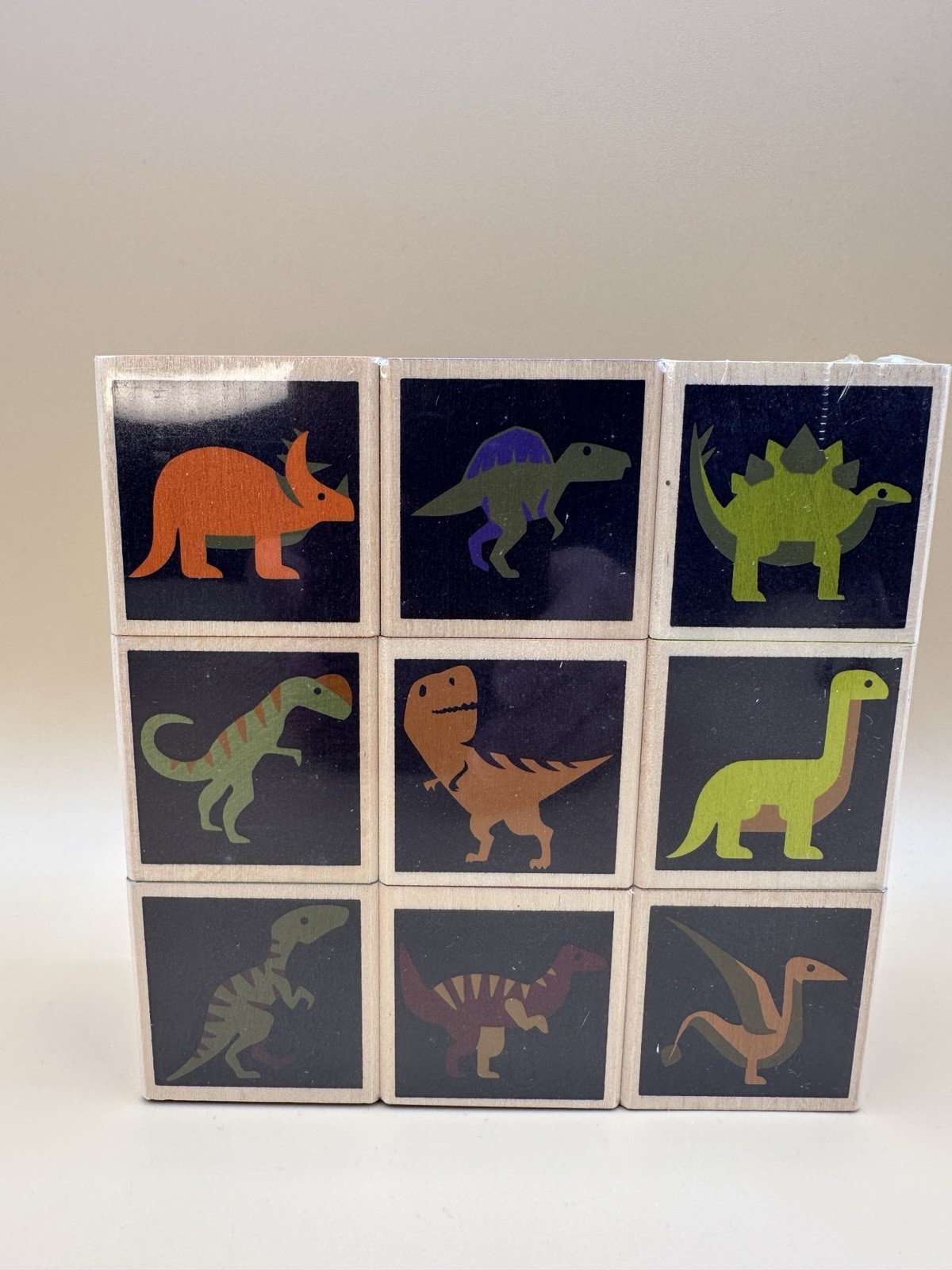 NEW! UNCLE GOOSE DINOSAUR BLOCKS ~ Made in The USA – EDUCATIONAL WOODEN BLOCKS