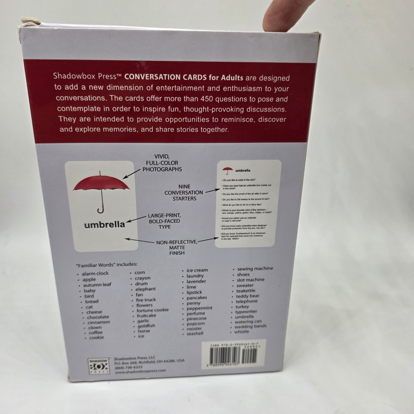 Conversation Flash Cards For Adults, Familiar Words: Dementia Activities Seniors
