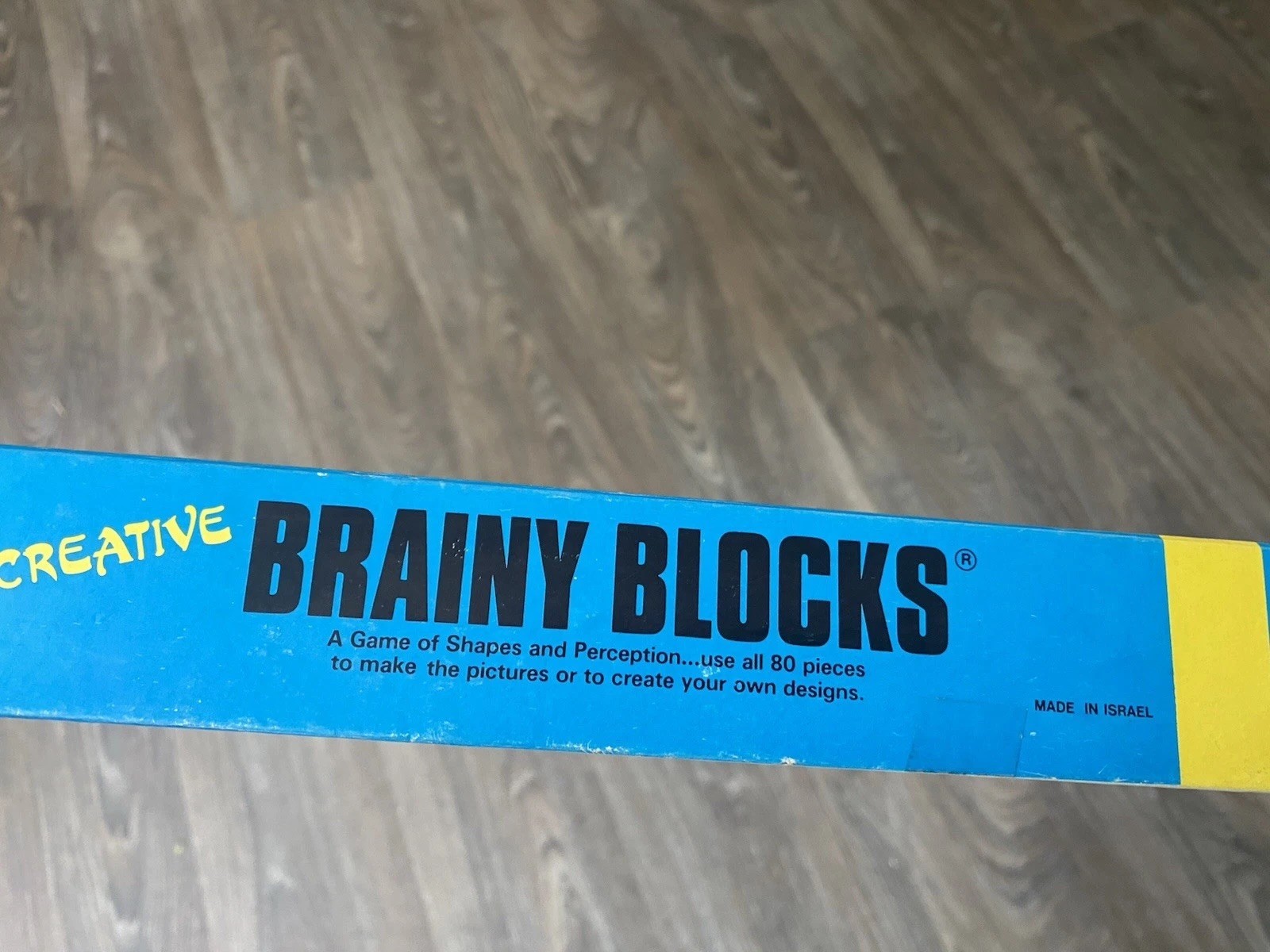 Vintage Brainy Blocks – Basic set – Orda 1981 Geometric Shape Game Israel Made