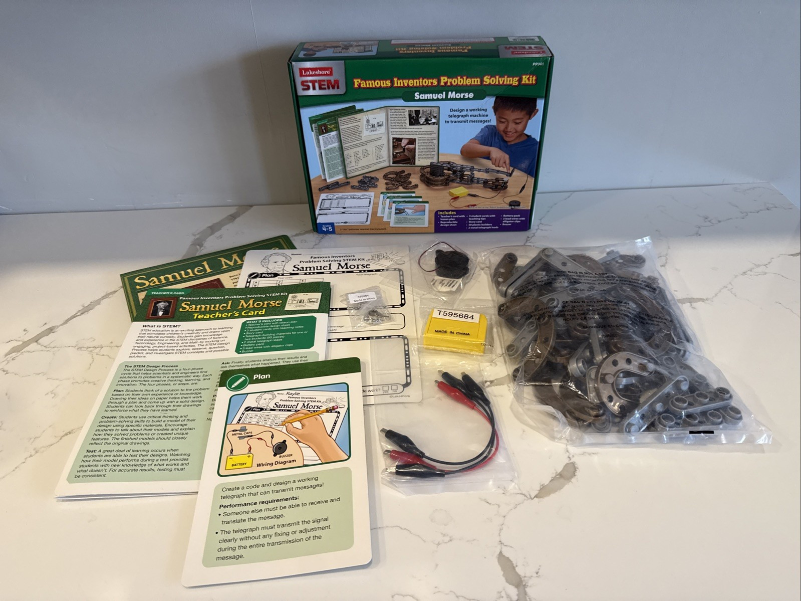Lakeshore STEM Famous Inventors Problem Solving Kit Samuel Morse READ