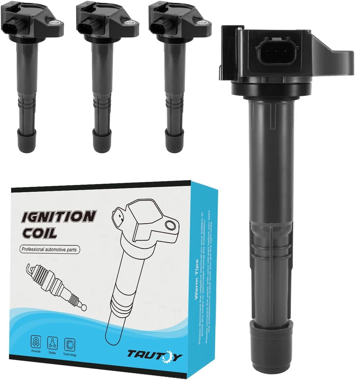 Set of 4 UF712 Ignition Coil Pack (2.4L ONLY) For Honda Accord 2013-2017,CR-V 20