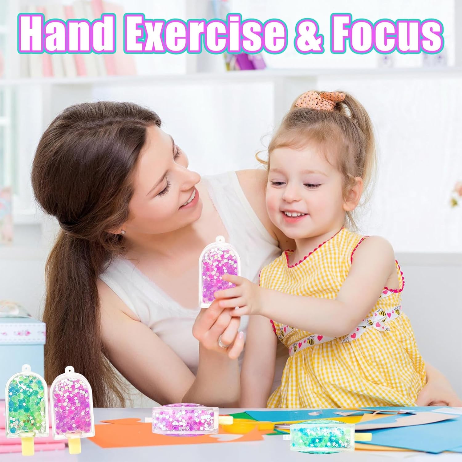 2Pcs Ice Cream Squeeze Fidget Toy for Stress Relief – Fun Summer Party Favors