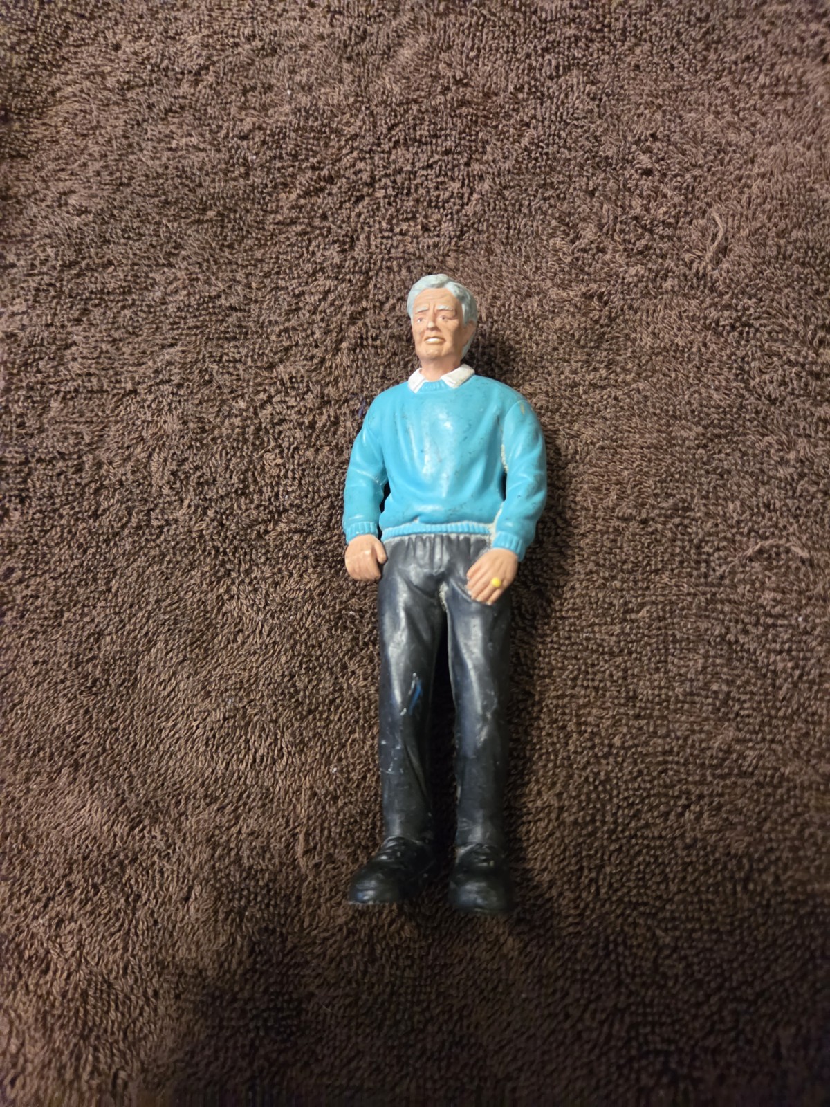 Lakeshore Learning Community PVC People Figure Grandparent Teal Sweater