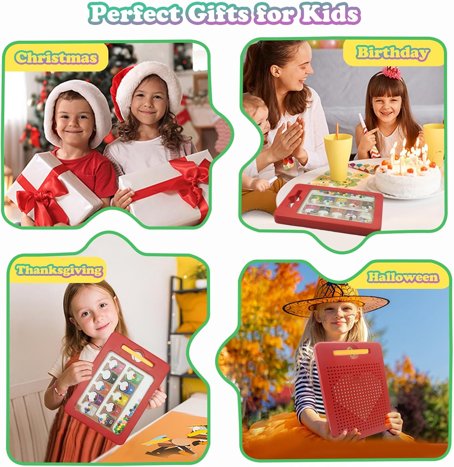 2 in 1 Double-Sided Magnetic Drawing Board for Kids, Magnetic Color Number