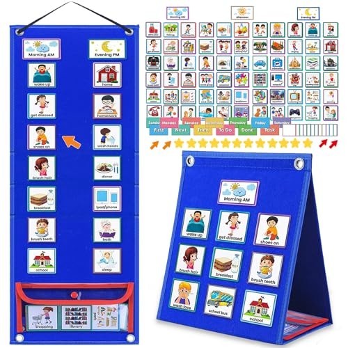 Visual Schedule Chart for Kids with Autism | Daily Routine Planner & Chore Board