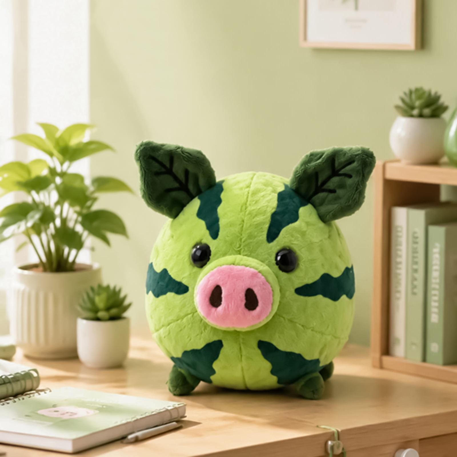 Interactive Music Plush Toy Watermelon Shape Stuffed Animal Interactive Toys