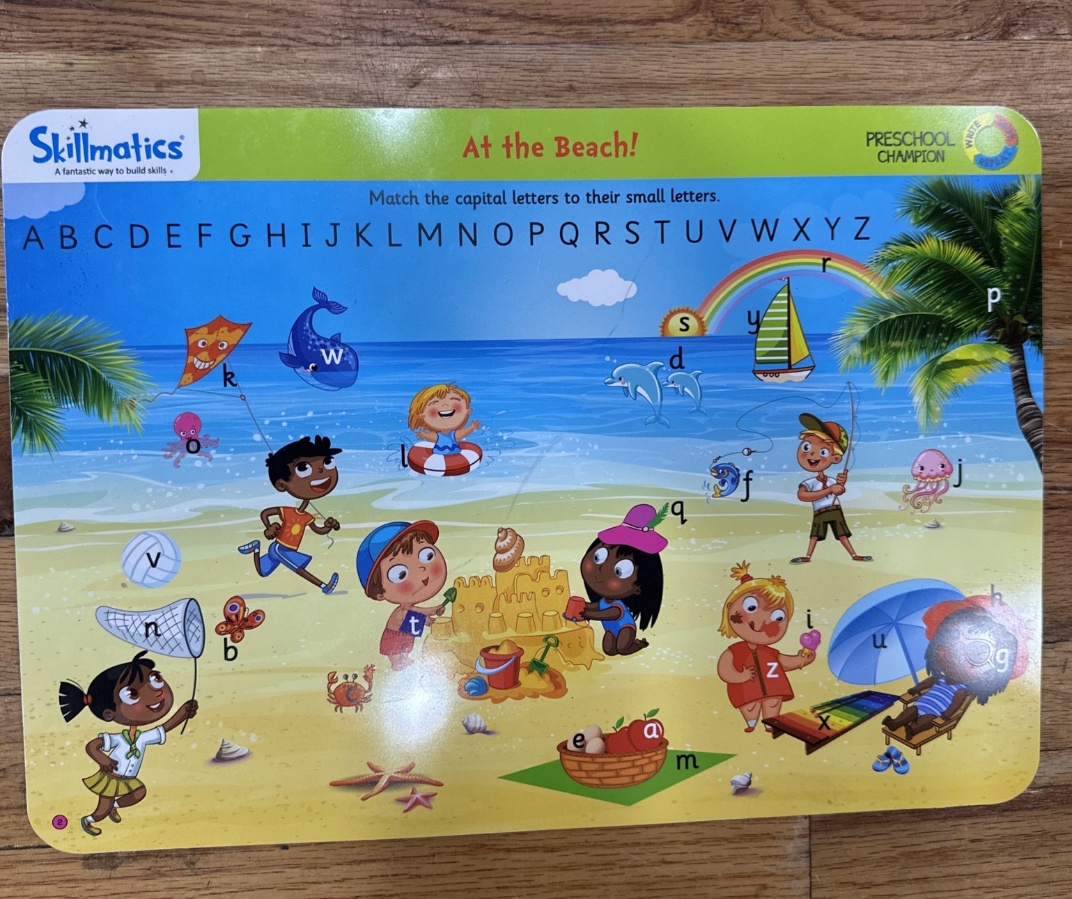 Skillmatics Preschool Champion Write & Wipe Activity Mats. SEALED! Used