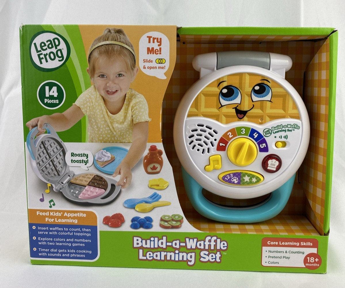 Leap Frog Build-a-Waffle 14 Pieces Learning Set Brand New Numbers Counting Color