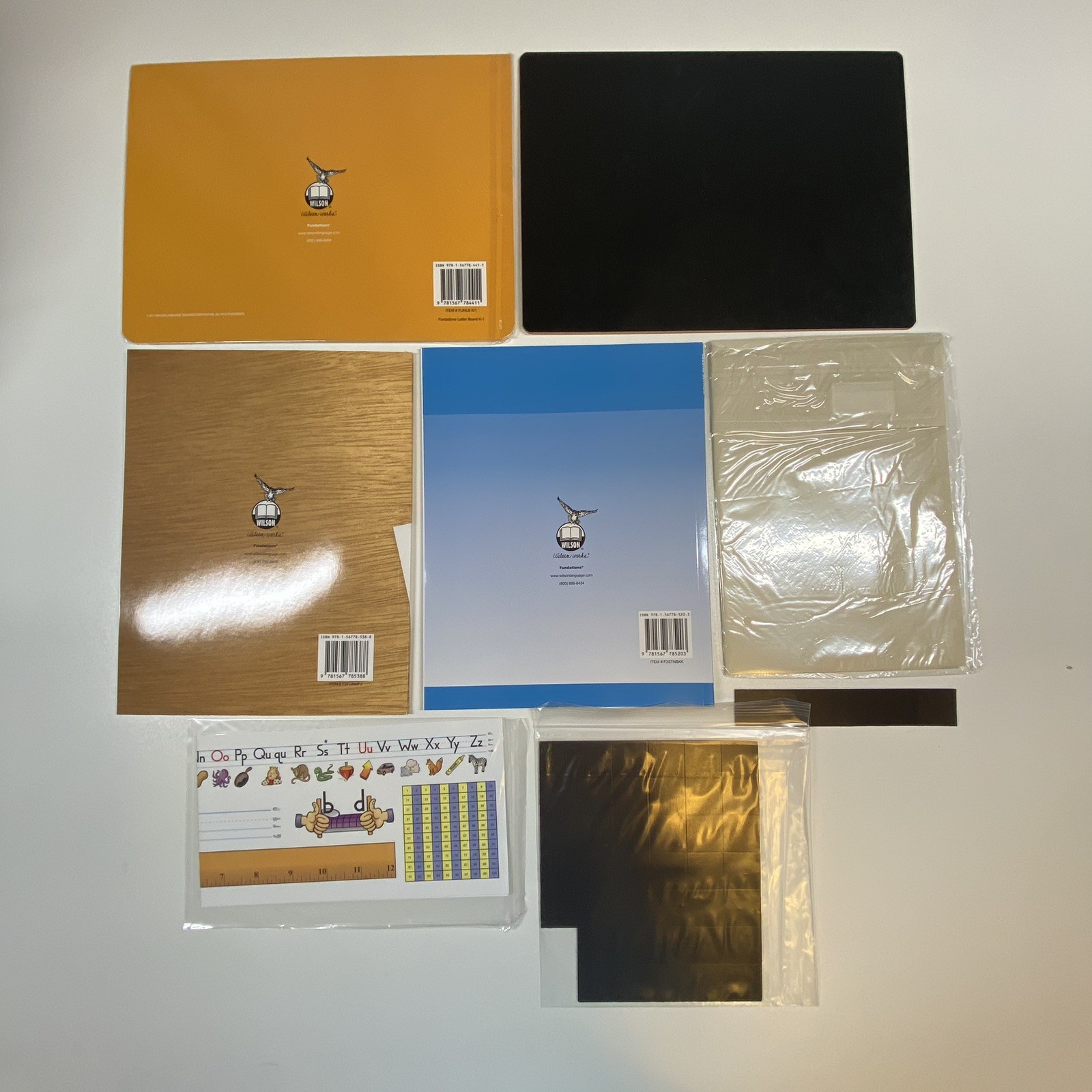 Wilson Fundations Student Kit Mostly NEW Opened Seal Magnetic Board Tiles Books