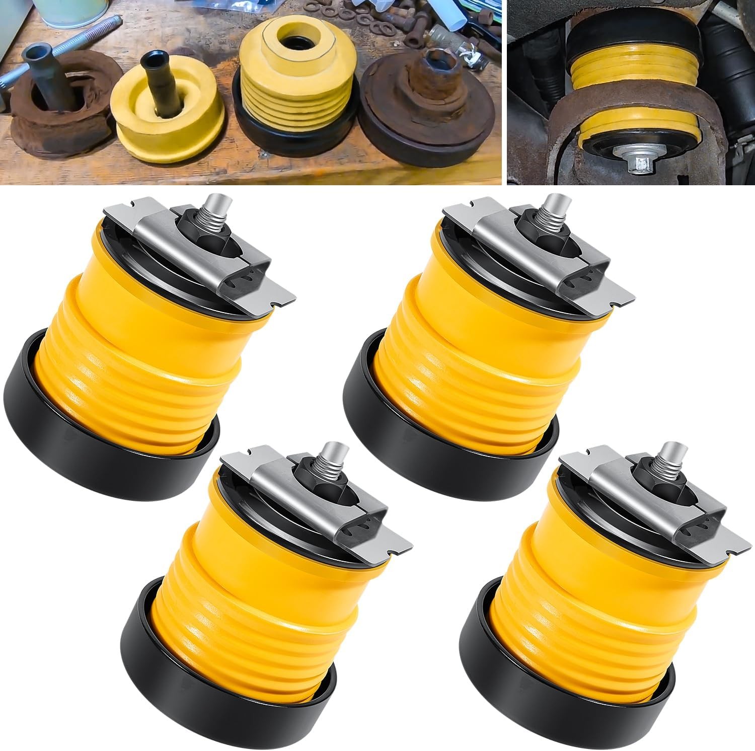 924-066 Body Mount Bushing Kit for Ford F250 F350 Yellow
