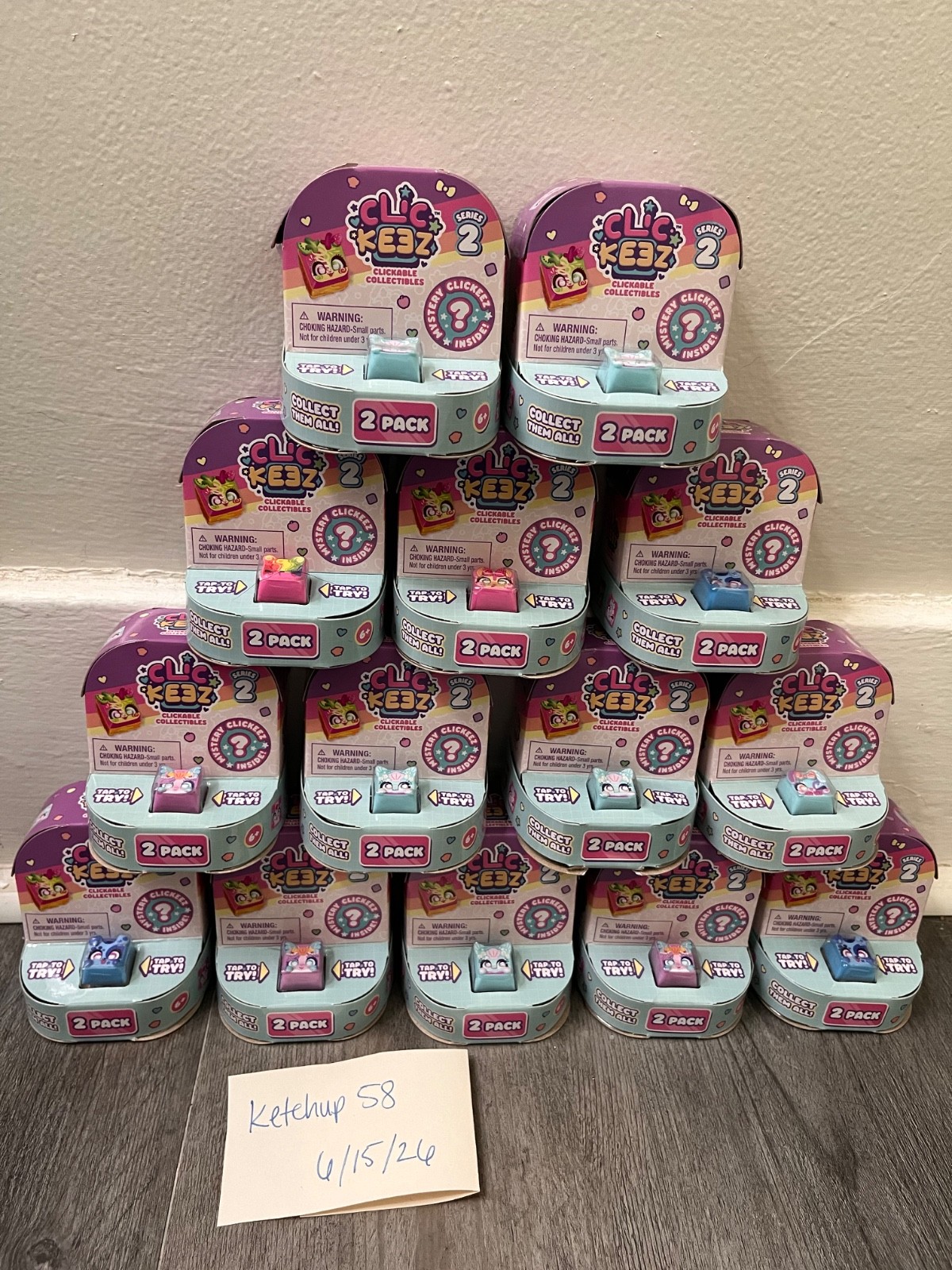 Clickeez Series 2 Collectible Mystery 2-Pack Set Lot of 14
