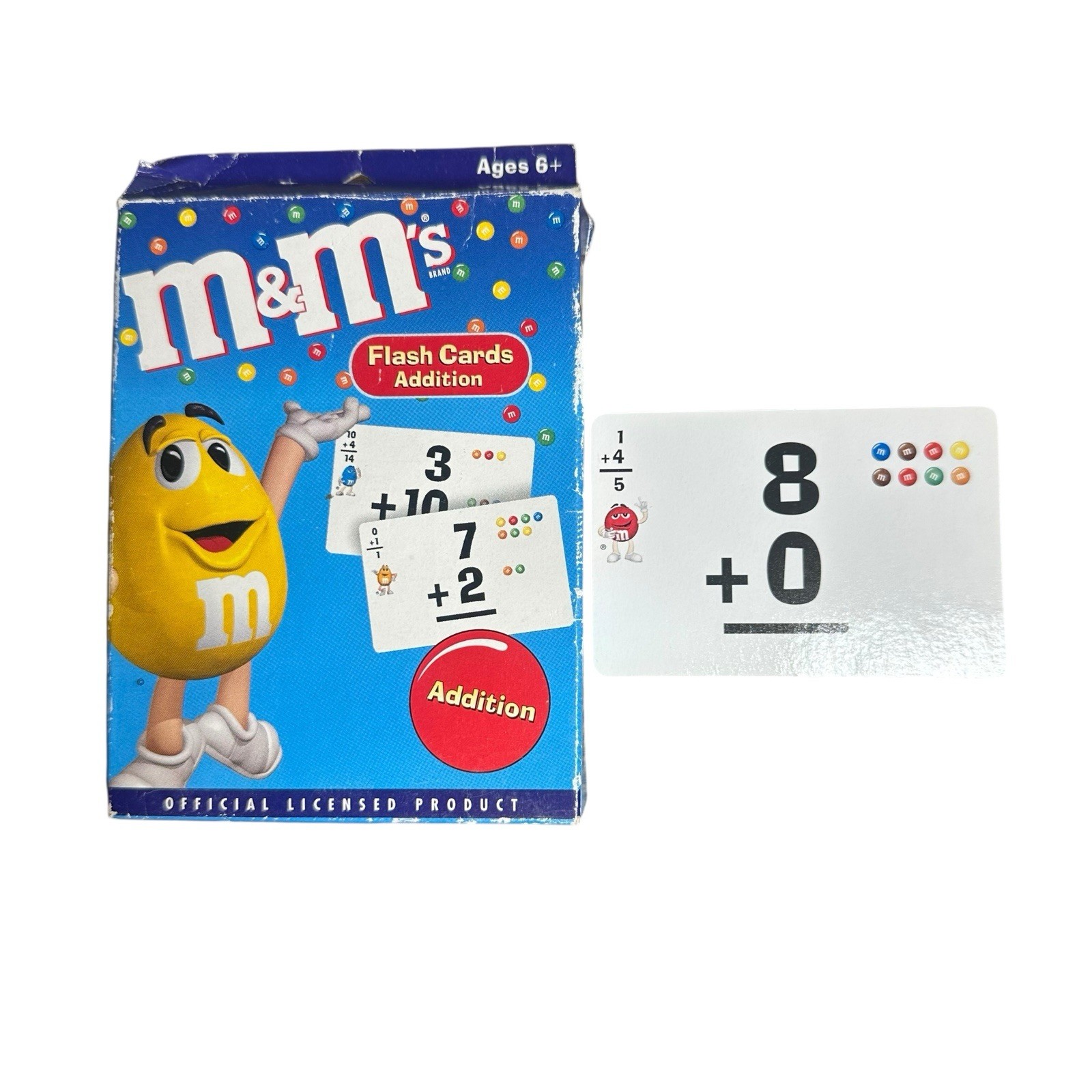 M&M’s Multiplication Addition Numbers Flash Cards Math Rose Art Double Sided Lot