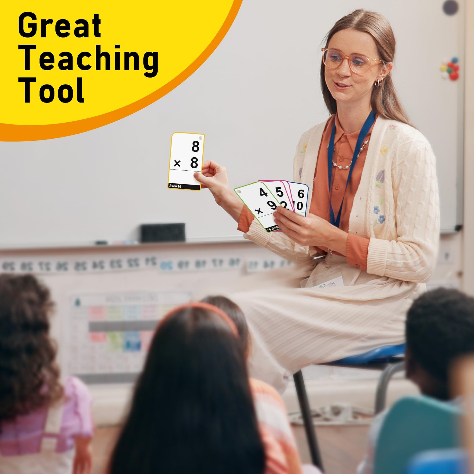 Multiplication Flash Cards 012, 91 Cards, Times Table Flash Cards with Rings,…