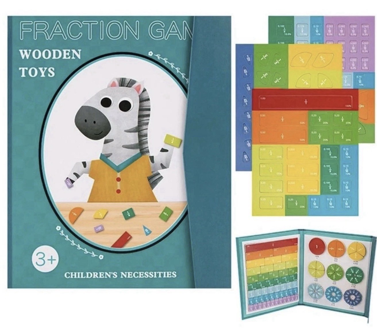 Magnetic Fraction Demonstration Book Educational Highiy Game– Puzzle S3E3