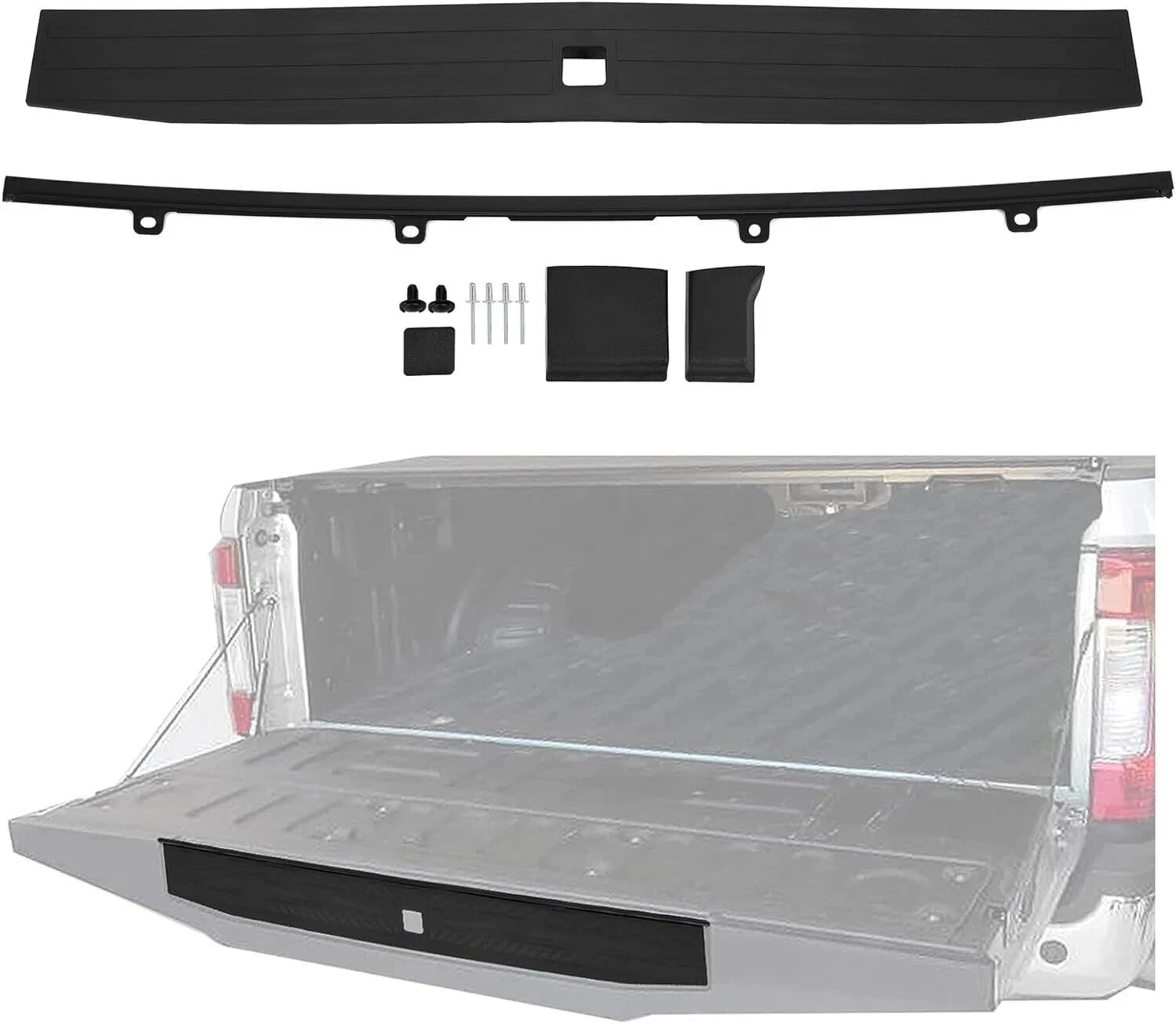 17-22 Ford F250 F350 Flex Step Tailgate Molding Top Trim Cap Cover Set FO1904134